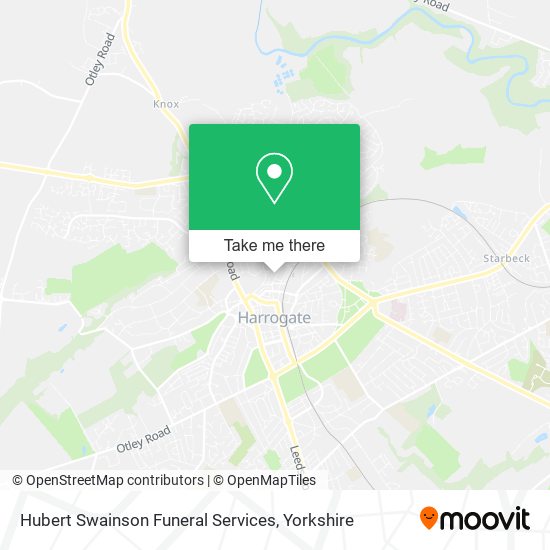 Hubert Swainson Funeral Services map