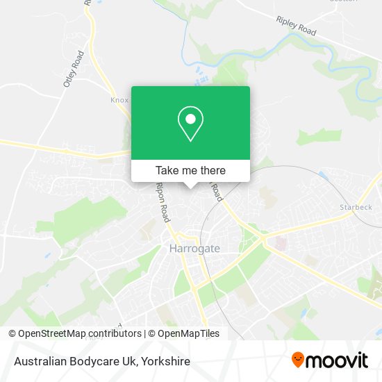 Australian Bodycare Uk map