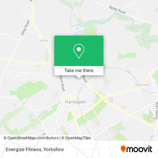 Energize Fitness map
