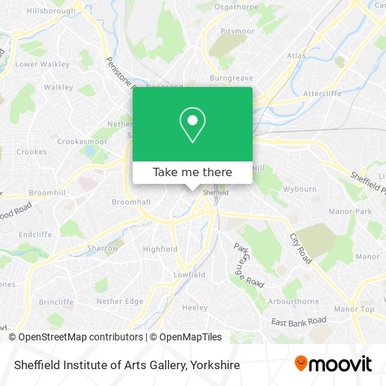 Sheffield Institute of Arts Gallery map