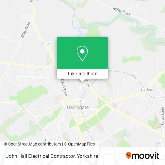 John Hall Electrical Contractor map