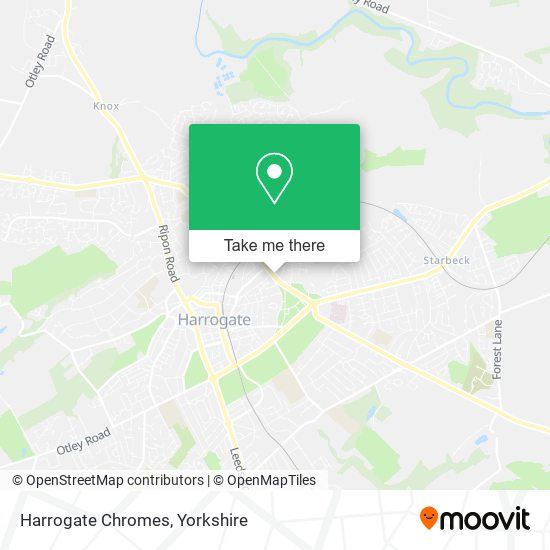 Harrogate Chromes map