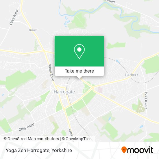 Yoga Zen Harrogate map