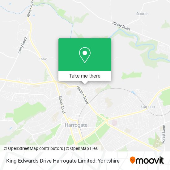 King Edwards Drive Harrogate Limited map