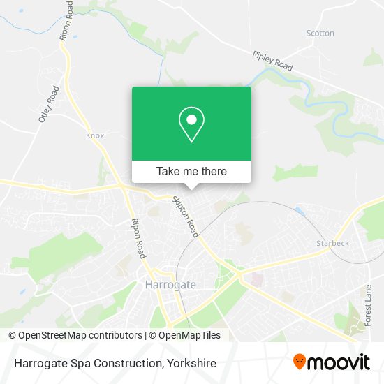 Harrogate Spa Construction map