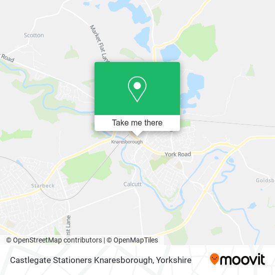 Castlegate Stationers Knaresborough map