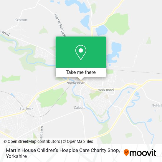Martin House Children's Hospice Care Charity Shop map