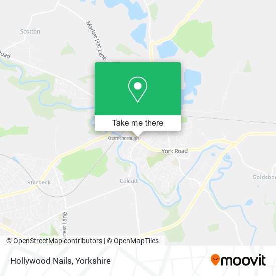 Hollywood Nails map