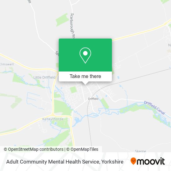 Adult Community Mental Health Service map