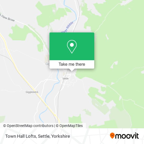 Town Hall Lofts, Settle map