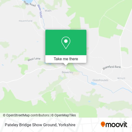 Pateley Bridge Show Ground map