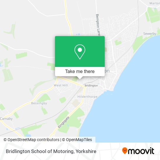 Bridlington School of Motoring map