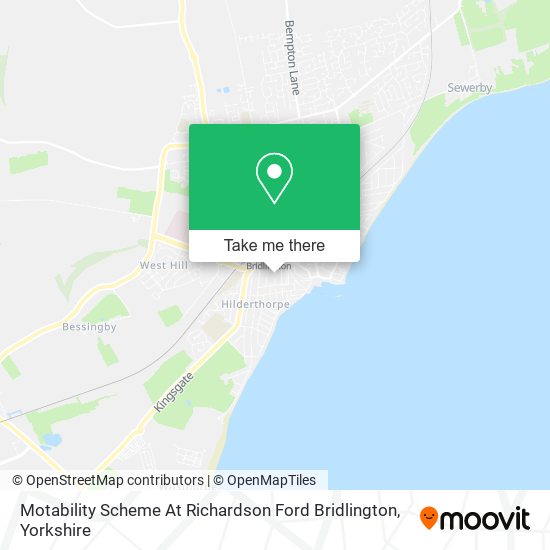 Motability Scheme At Richardson Ford Bridlington map