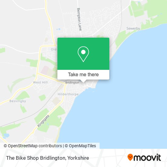 The Bike Shop Bridlington map