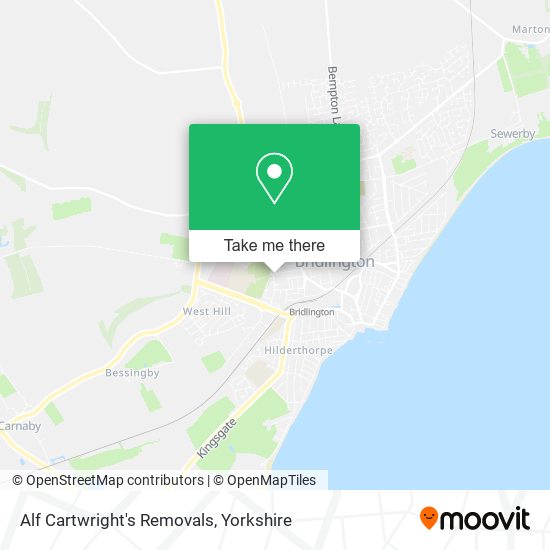 Alf Cartwright's Removals map