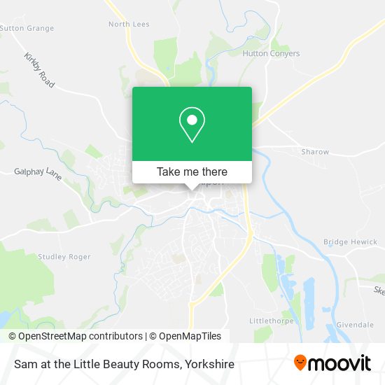 Sam at the Little Beauty Rooms map