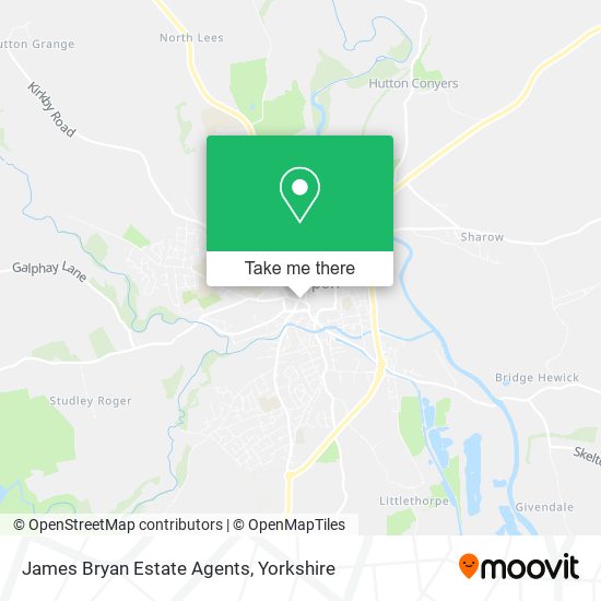 James Bryan Estate Agents map