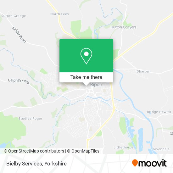 Bielby Services map