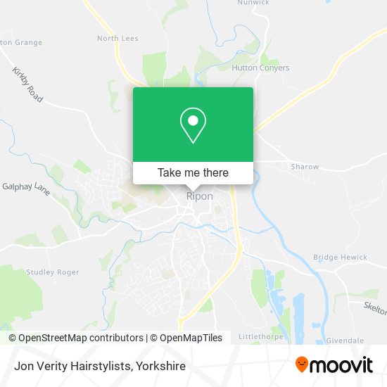 Jon Verity Hairstylists map