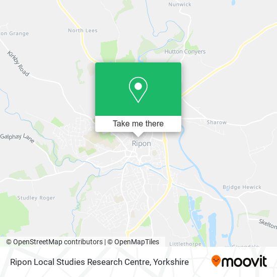 Ripon Local Studies Research Centre map