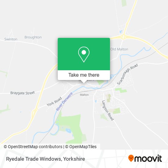 Ryedale Trade Windows map