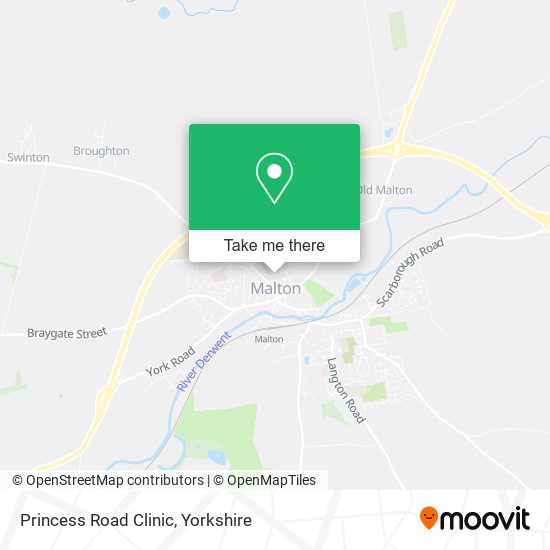 Princess Road Clinic map