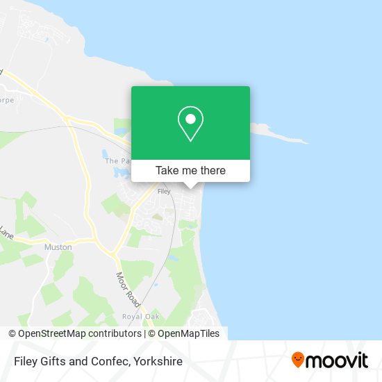 Filey Gifts and Confec map