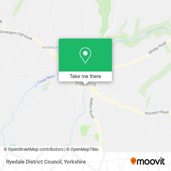 Ryedale District Council map