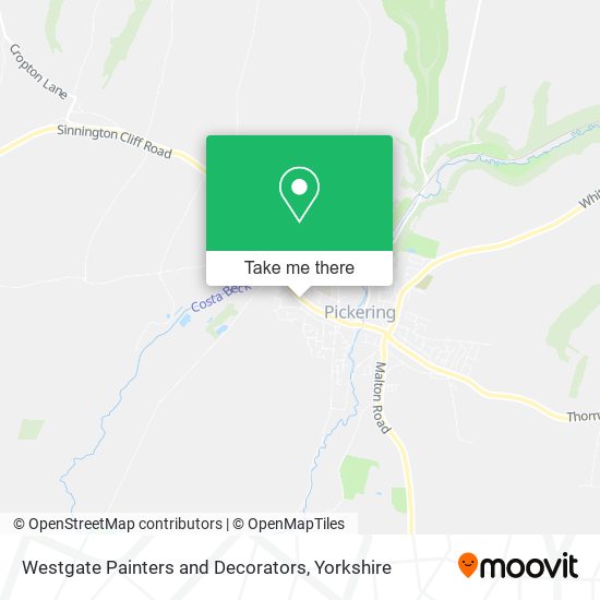 Westgate Painters and Decorators map