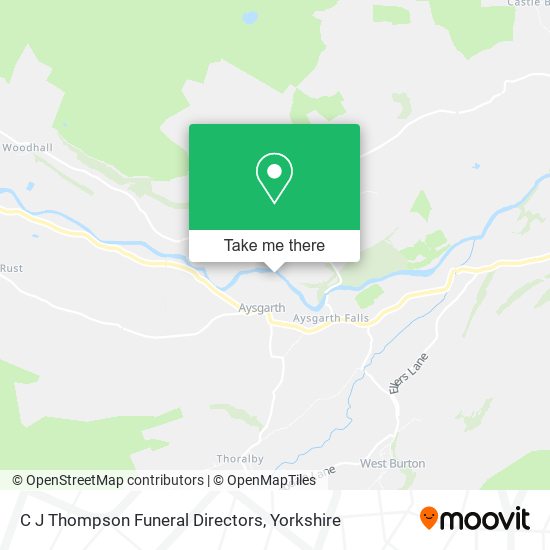 C J Thompson Funeral Directors map