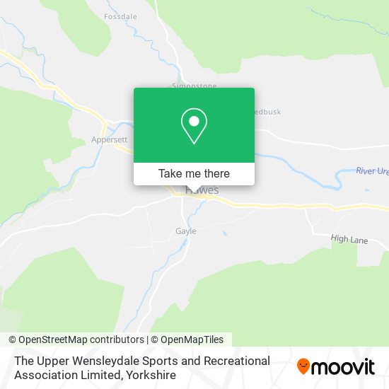 The Upper Wensleydale Sports and Recreational Association Limited map