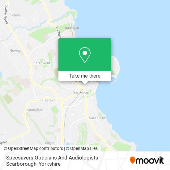 Specsavers Opticians And Audiologists - Scarborough map