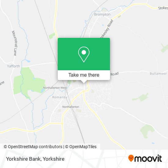 Yorkshire Bank map