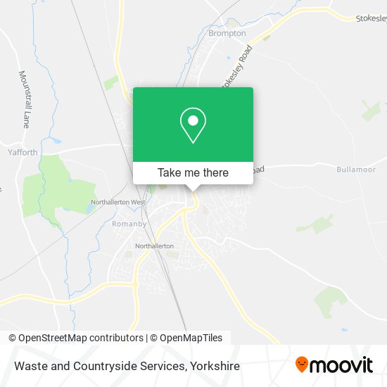 Waste and Countryside Services map