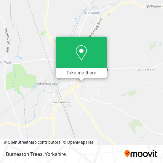 Burneston Trees map