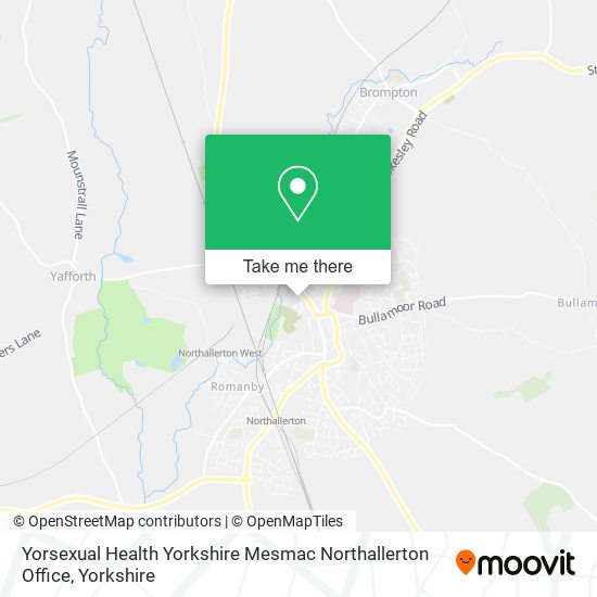 Yorsexual Health Yorkshire Mesmac Northallerton Office map