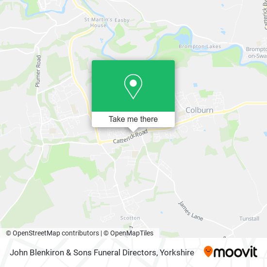 John Blenkiron & Sons Funeral Directors map