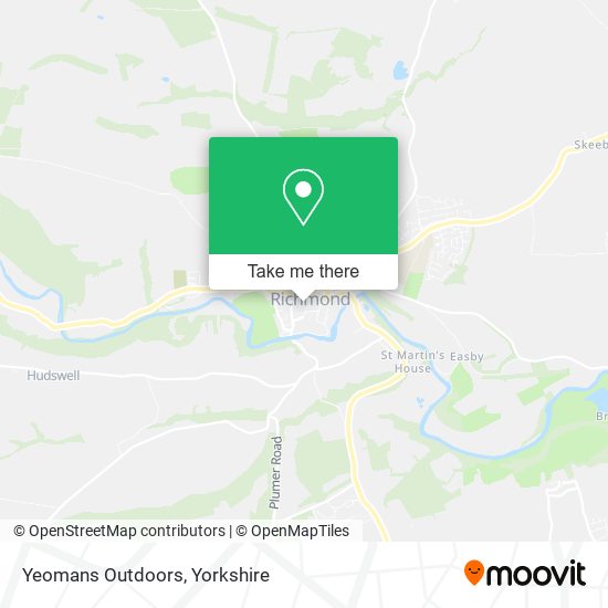 Yeomans Outdoors map