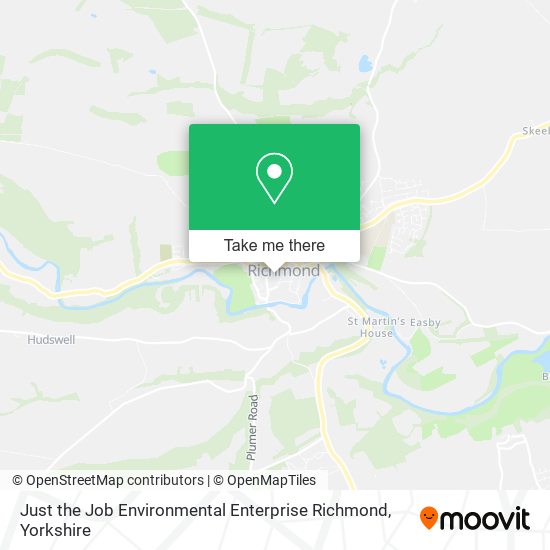 Just the Job Environmental Enterprise Richmond map