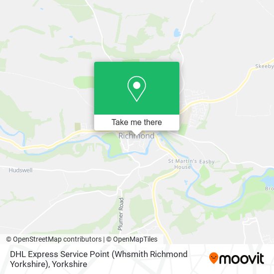 DHL Express Service Point (Whsmith Richmond Yorkshire) map