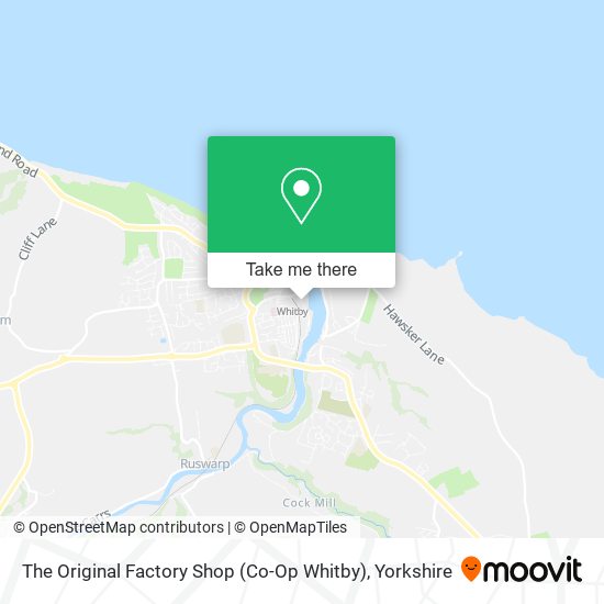 The Original Factory Shop (Co-Op Whitby) map