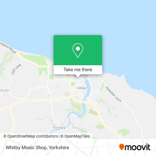 Whitby Music Shop map