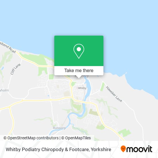 Whitby Podiatry Chiropody & Footcare map