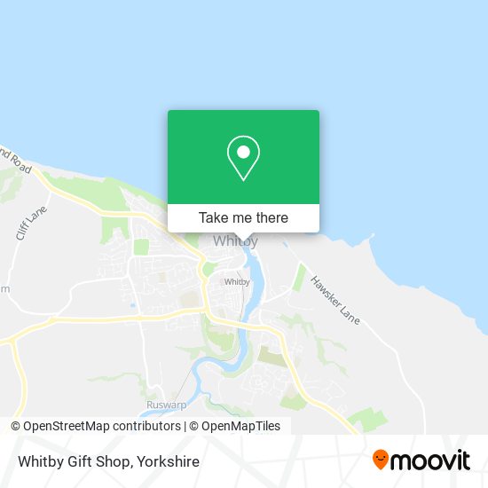 Whitby Gift Shop map