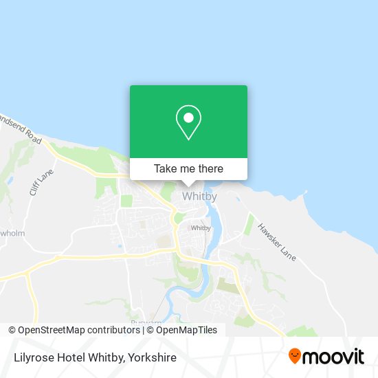 Lilyrose Hotel Whitby map