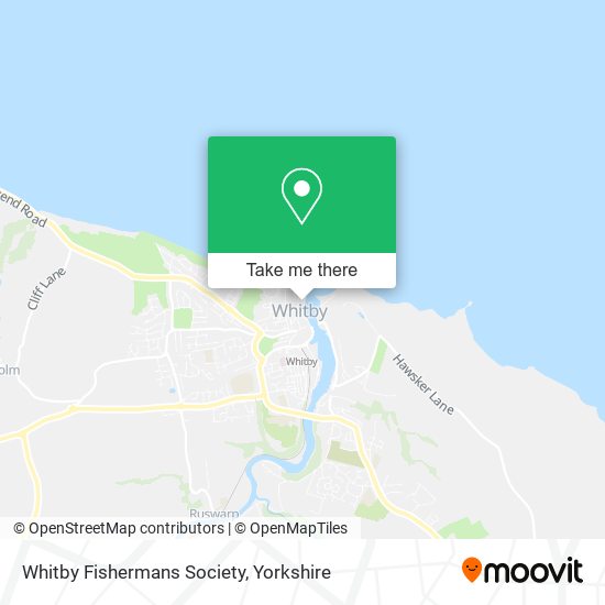 Whitby Fishermans Society map