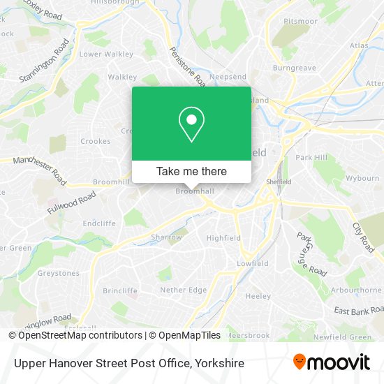 Upper Hanover Street Post Office map