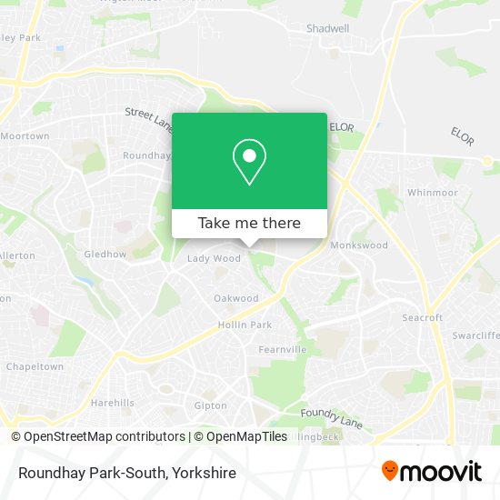 Roundhay Park-South map