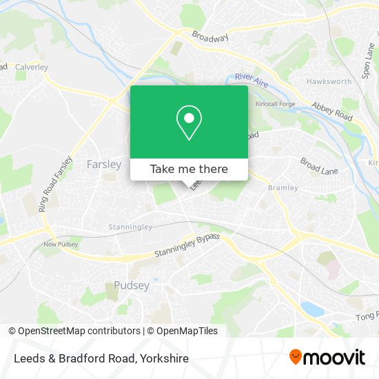 Leeds & Bradford Road map