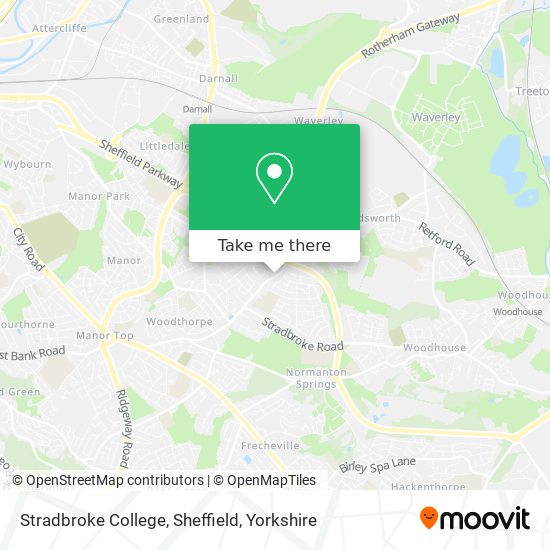 Stradbroke College, Sheffield map